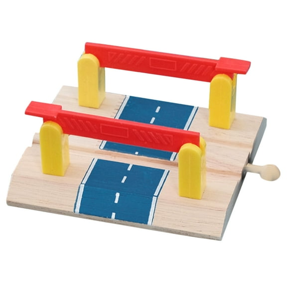 unbranded  Railway Road Block Train Track Crossings Wooden Toy
