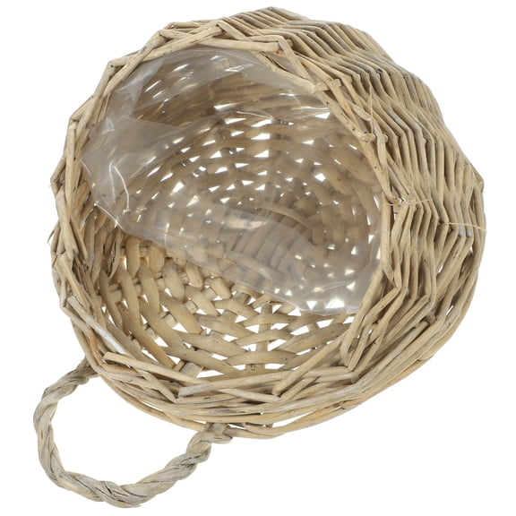 unbranded Real Plants Indoor Wall Hanging Flower Basket Hanging Basket for Flowers 20X11CM