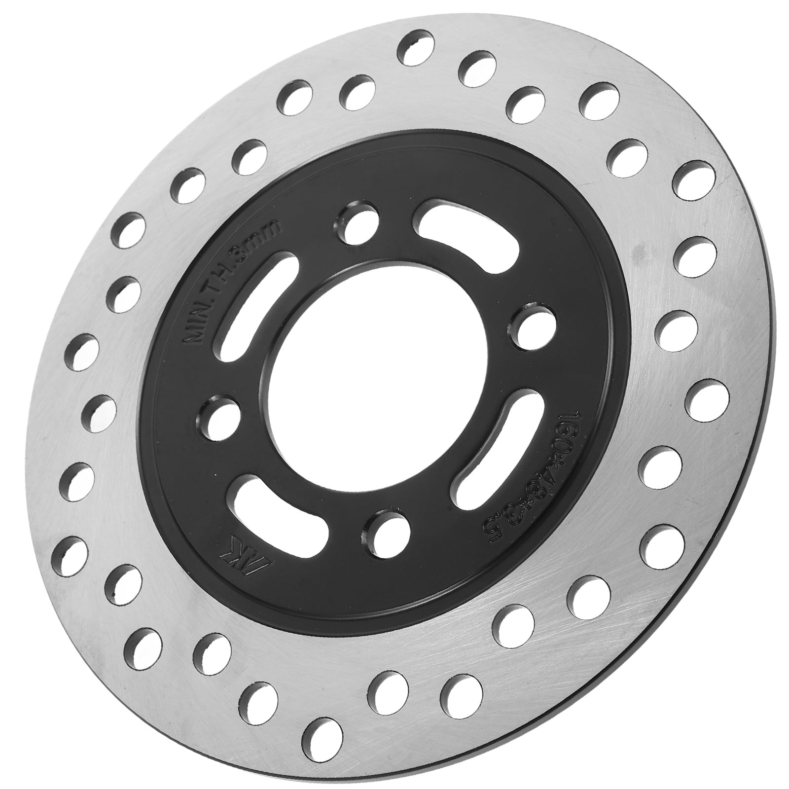 Raindrops Silver ATV UTV Rear Brake Disc for Motorbike Lightweight Durable Iron Material 50cc125cc