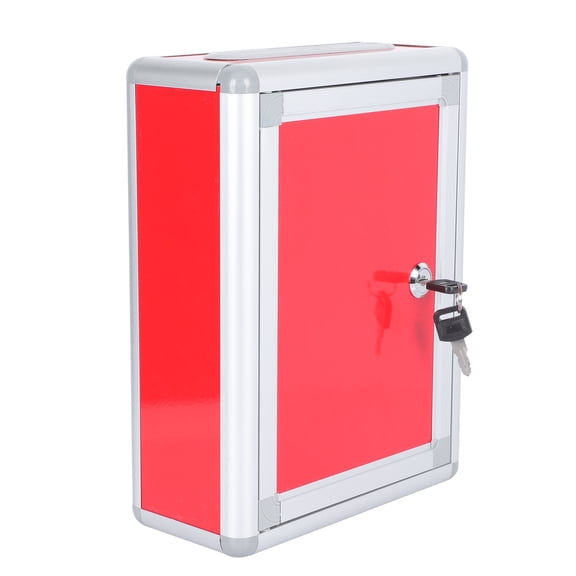 unbranded Red Mailing Suggestion Box Durable Mailbox Office 27.00X20.00X9.50CM