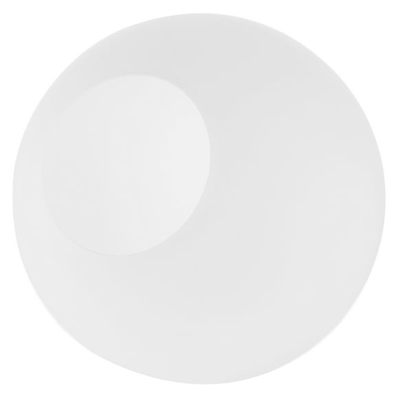 YSNOOWE Round Glass Globe For Light Fixtures White 1Pack 7In Hole 20In Diameter