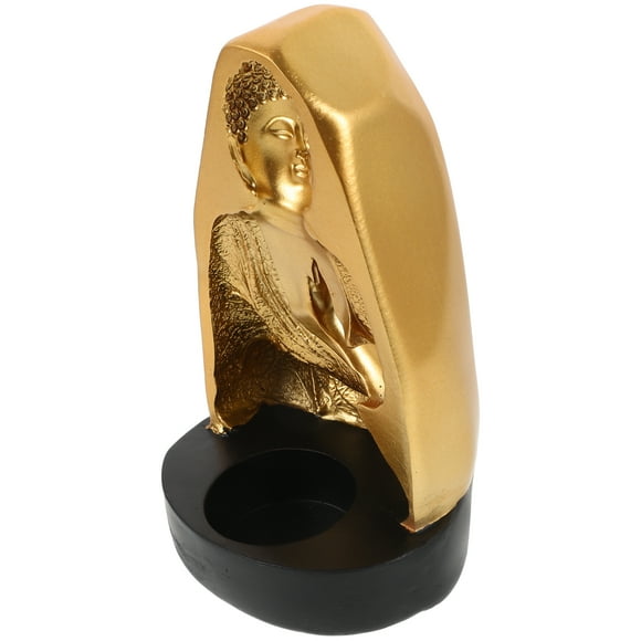 unbranded  Resin Candle Holder For Desk Candlestick Zen Decor Incense Holders Golden