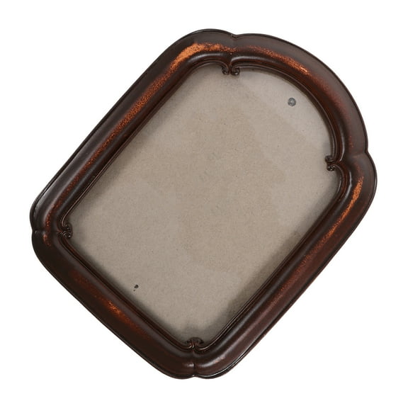 Raindrops Vintage Picture Frame in Coffee Color Resin Material for DIY Use and Tabletop Decoration 5x7 Inches