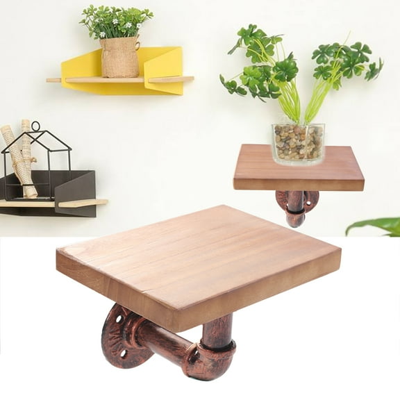 NIYANGLE Wall Hook Rack Partition Wall Hanging Rack Wood Interior Designers 1Pack