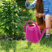 OULII Multifunctional Watering Can Rosy Plastic for Garden Indoor Plants