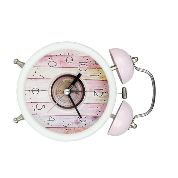unbranded Ringing Alarm Clock Household Alarm Clock Student 13.5*9.2cm Pink