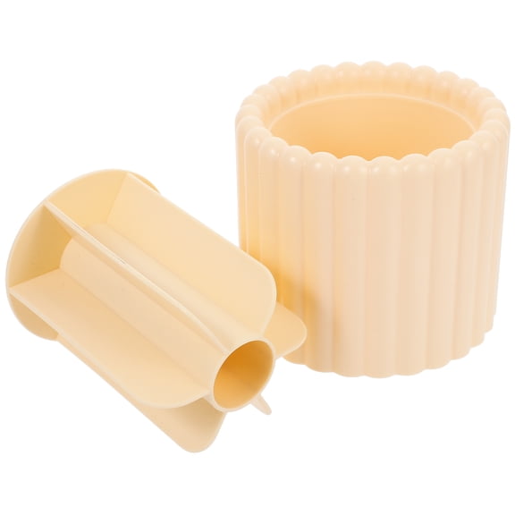 unbranded Rotary Makeup Brush Holder Pen Skincare Rack Student Yellow