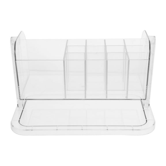 unbranded  Rotating Makeup Organizer Rotary Brush Holder Phone Gloss Transparent