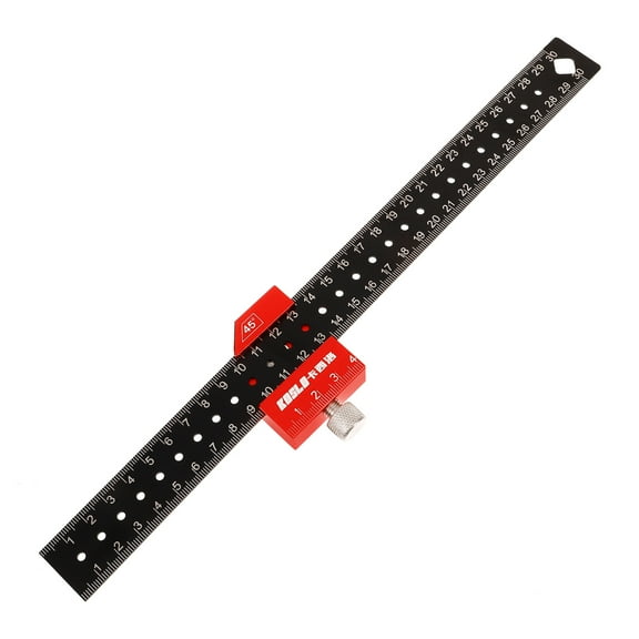 unbranded  Ruler with Positioning Block Measuring Drill Stand Marking Gauge Office