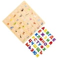thumbnail image 1 of Worgeous 1 Set Wooden Learn Russian Alphabet Puzzle Russian Alphabet Educational Letter Puzzle, 1 of 8
