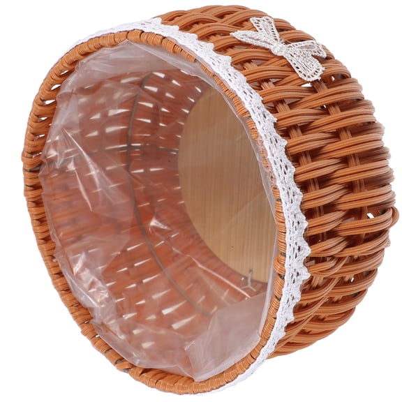 unbranded  Plant Pots Indoor for Plants Rattan Flower Basket Party Decoration Rural Style