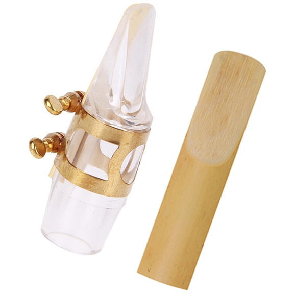 WHAMVOX Alto Saxophone Mouthpiece Kit with Reed, Ligature, and Synthesis Material for Easy Assembly, Portable Use, Assorted Colors