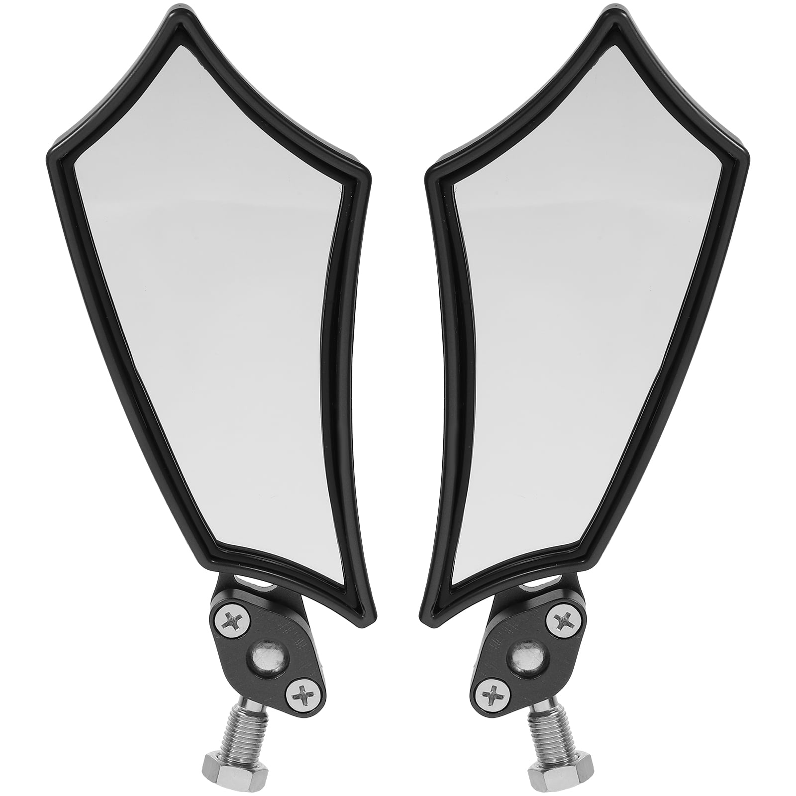 unbranded Scooter Rear View Mirror Motorcycle Accessories and Parts Chrome Black