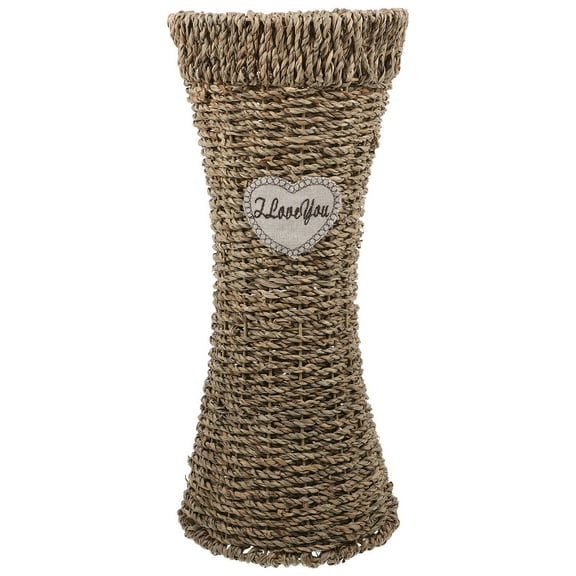 unbranded  Seagrass Woven Vase Creative Flower Basket Tall Rattan Floor