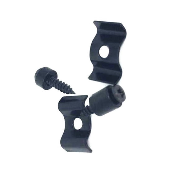 Set of Black String Tree Guide Retainers for Guitar - Unbranded Replacement Parts