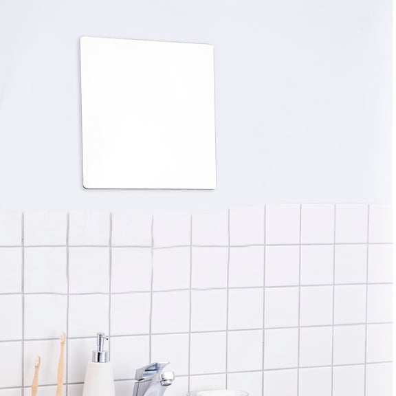 FONDOTIN Self-Adhesive Acrylic Mirror Sheet Multi Clear Reflection for Easy Installation