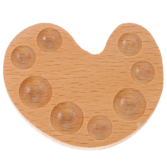 WHAMVOX Painting Color Mixing Box Light Brown Art Supplies 1Pack 2.4x1.8x0.4In