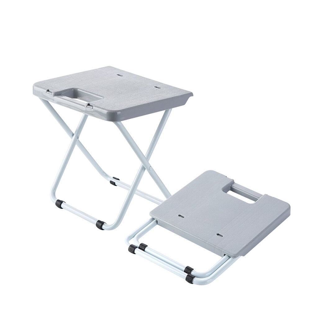 unbranded Shower Stool Foldable Recliner Rest Stool Travel 23.5*22cm Grey