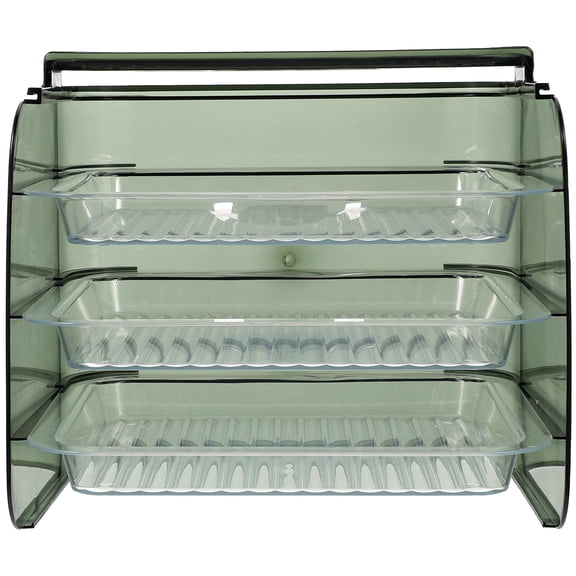 unbranded Side Dish Storage Rack Letter Trays Stackable Hotpot Chafing Green