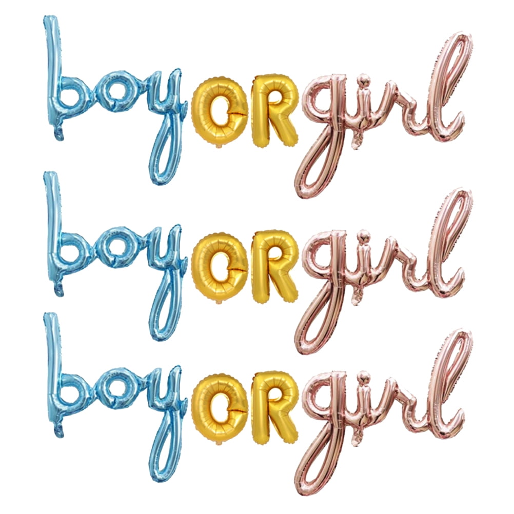 unbranded Sign Gender Reveal Honeycomb Pink and Blue Balloons Baby Size 1