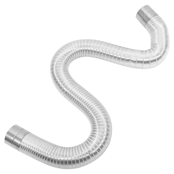 OULII Flexible Aluminum Duct Vent Hose for Home Use Durable Telescopic Exhaust Ventilation Silver 3 Meters