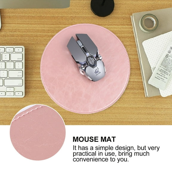 Milisten Circular Mouse Pad Color for Smooth and Precise Gaming and Office Use, Non-