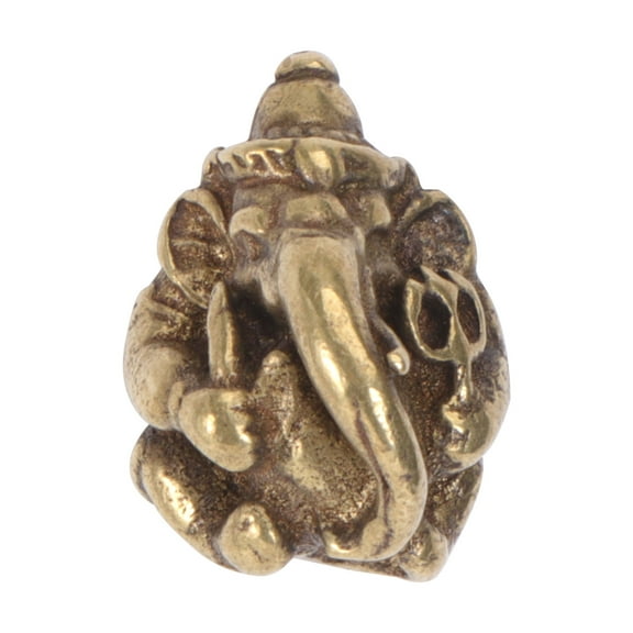 unbranded Small Exquisite Household Decor Vintage Brass Crafts Elephants Planter