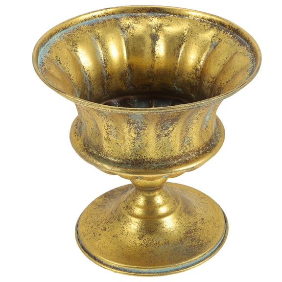 unbranded Small Gold Plant Pot Planters European Retro Flowerpot Simple Design