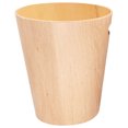 thumbnail image 1 of GOOHOCHY Beige Wooden Desktop Trash Can with Japanese Minimalist Design Large Capacity for Home and Office Use, 1 of 8