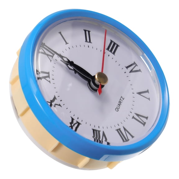GOOHOCHY Home Decoration Clock Insert Blue Frame White Background 1Pcs 3.1X3.1X1.1In