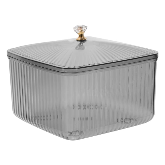 CTIRCHIU Grey Kitchen Counter Storage Organizer with Airtight Lid, and Food Storage Container for Pantry and Home Use