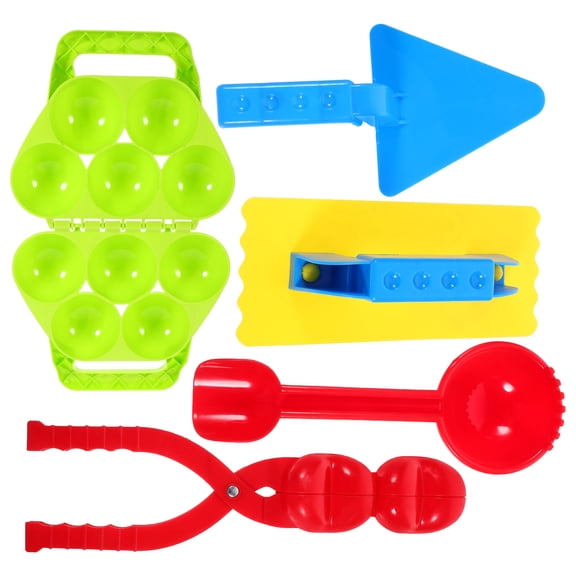 unbranded Snow Ball Clip Toys Plastic Clamp Fake DIY Kit Winter for Kids Child