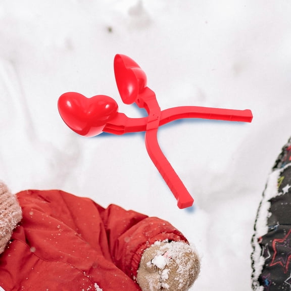 OUNONA Snow Ball Maker Snow Clip Tool Red 1Pack