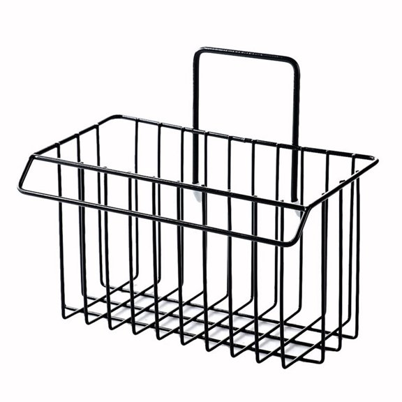 LITINKIMI Kitchen Wall Mounted Basket Iron Wire Storage Rack for Drying Sponge Black
