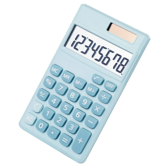 unbranded Solar Calculators Accounting Desktop Computer Student Sky-blue