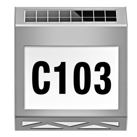 unbranded Solar Door Light LED Lights for outside Power Outdoors Silver