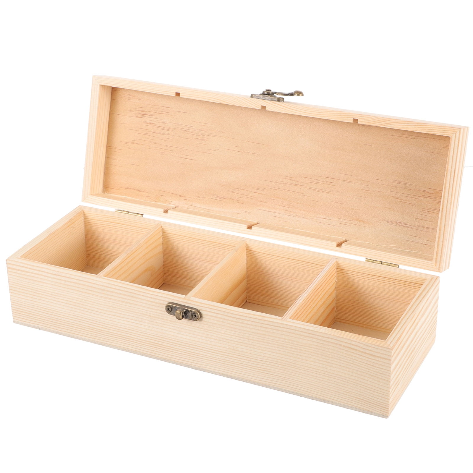CTIRCHIU Storage Box Wood Unfinished Style for Home Organizers Baby ...