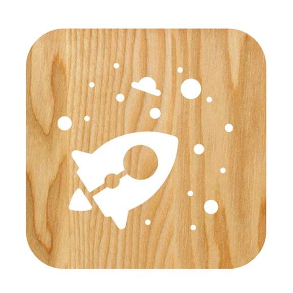 unbranded Rocket LED Night Light Creative Desk Lamp Child Baby