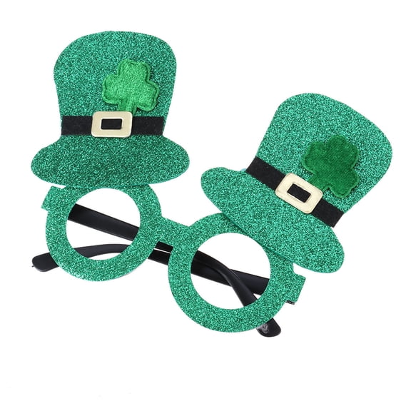 unbranded  St. Patrick's Day Glasses Lensless Party Hats Funny Birthday Green