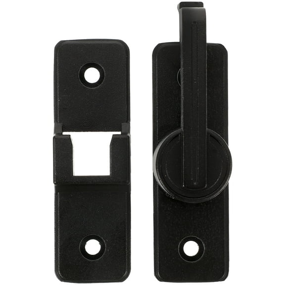 unbranded Stainless Steel Bar Barn Door Latches and Catches Knob with Lock Hinges Black