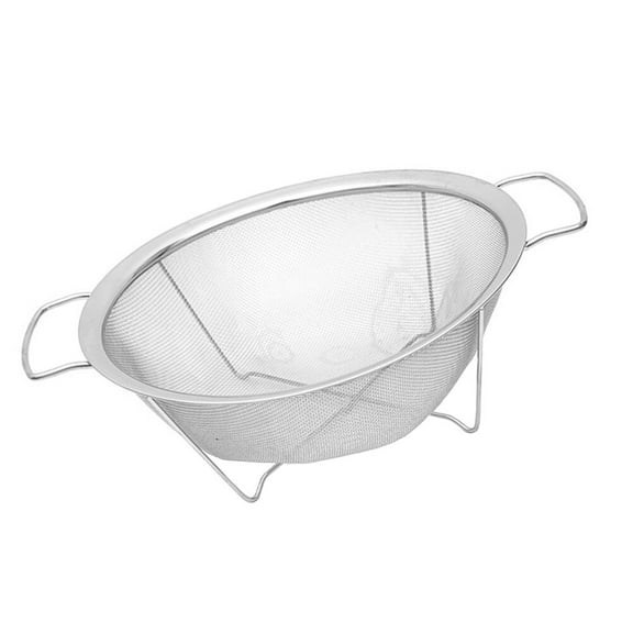 unbranded Stainless Steel Food Drain Basin Drying Container Drainage Basket for Sink Kitchen Silver