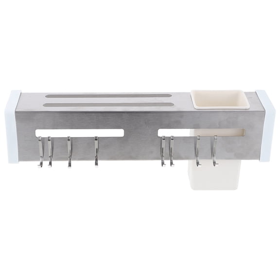 unbranded  Knife Stainless Steel Punch-free Wall-mounted Rack Storage (silver 30cm)