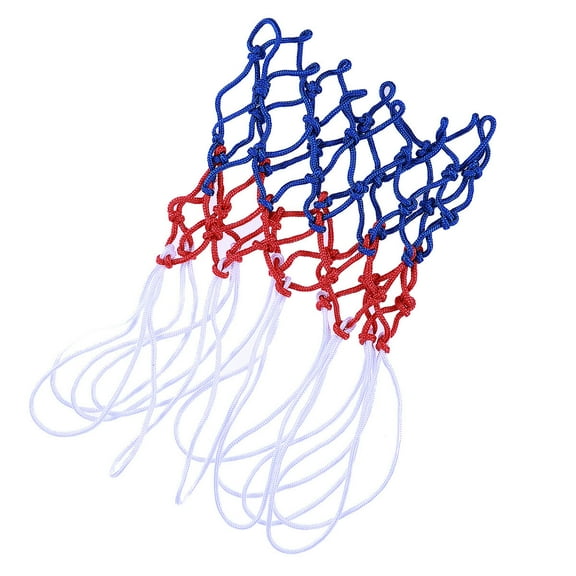 unbranded Standard Strong and Durable Braided Multicolor Basketball Net for Outdoors or Indoors Sports (Red, )