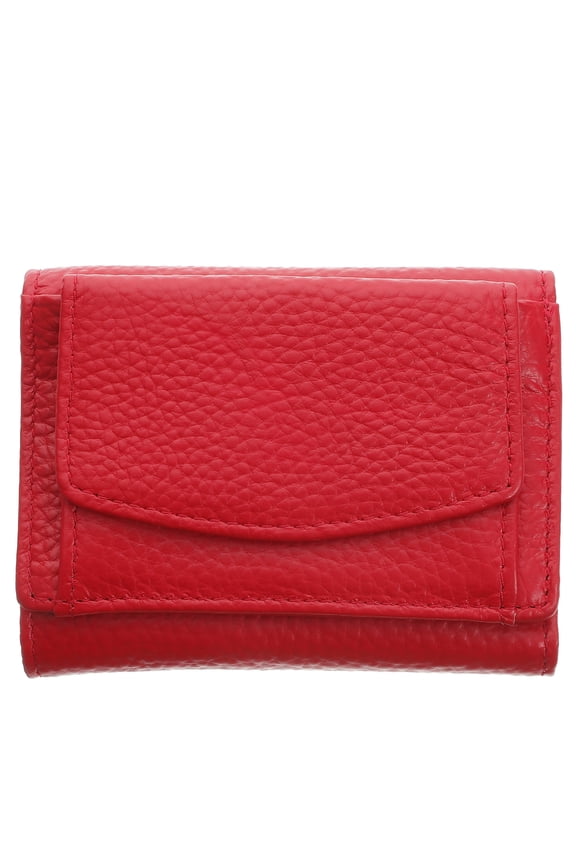 Compact Short Wallet in Red - Secure Design, 1 Set