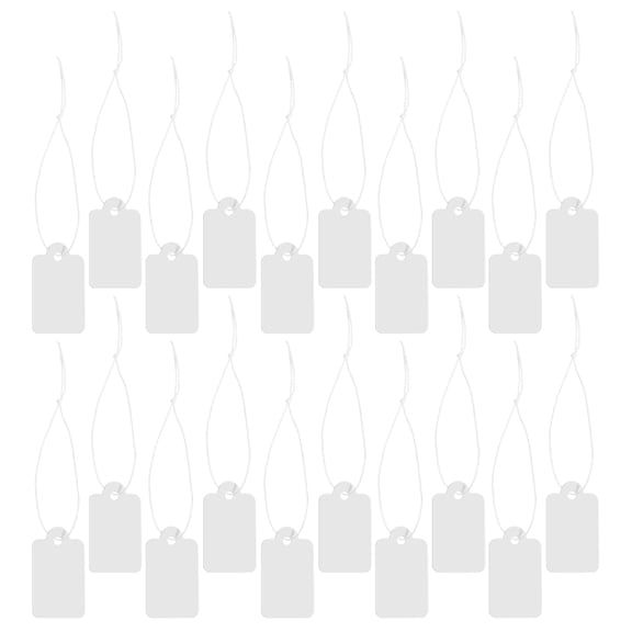 unbranded Necklace Chain Labels Blank Label Hang Tag Shoe Price Tags 3.5X2.2CM White