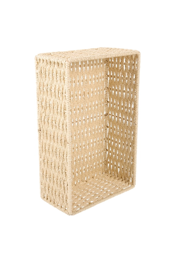 Storage Wicker Baskets Paper Rope Basket Multi-purpose Basket 29.5X18.5CM Beige