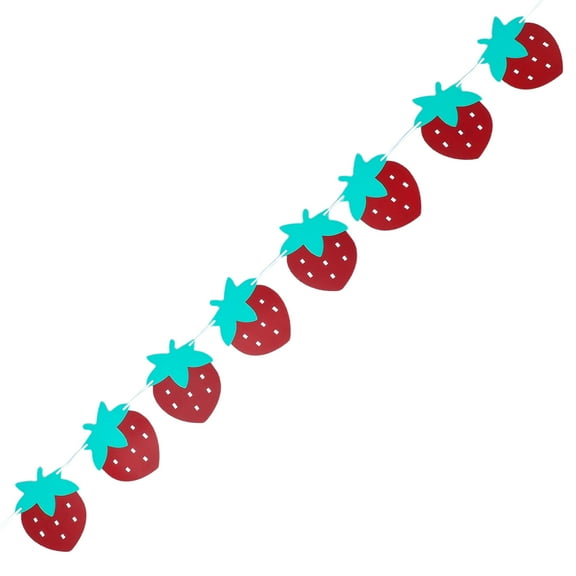 unbranded Strawberry Fruit Banner Child 15.00X12.00X0.10CM Red