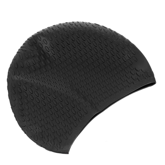 unbranded Stylish Swimming Hat Cap for Women Fabric Adult Man Woman Black