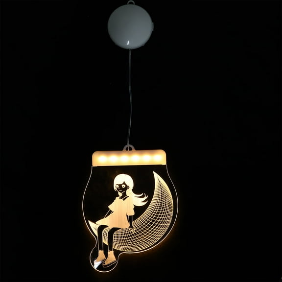 OULII Bedroom Window Decorations Hanging Wall Lamp White Plastic 1Pcs Room Decoration For Indoor Use