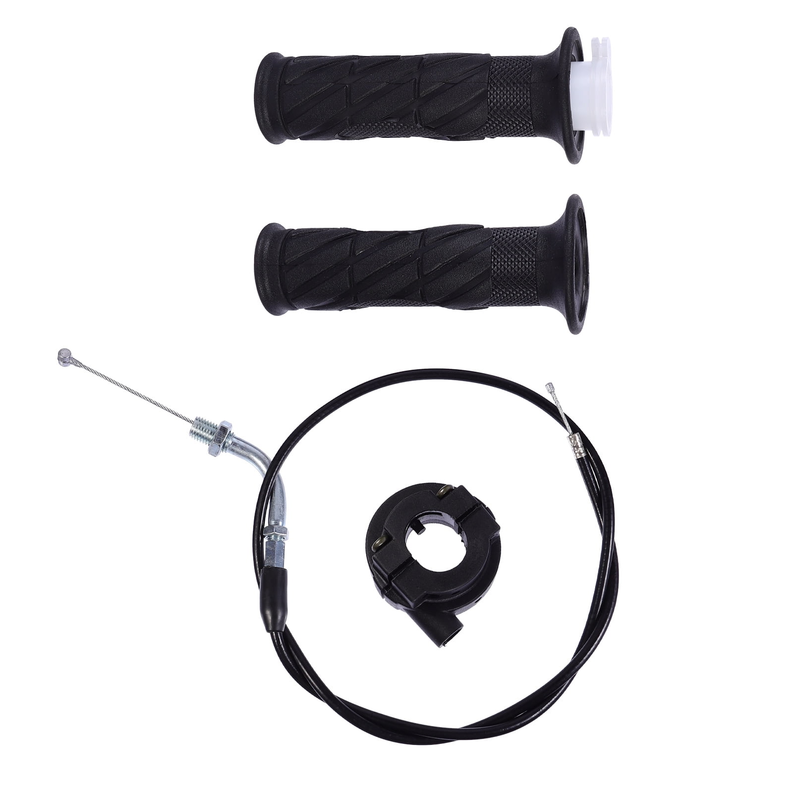 unbranded Throttle Handle Motorcycle Handlebar End Caps Locks Clamp Handles Black